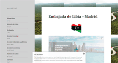 Desktop Screenshot of embajadadelibia.com